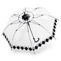 Promocional moda reta cor PVC plástico claro transparente guarda-chuva